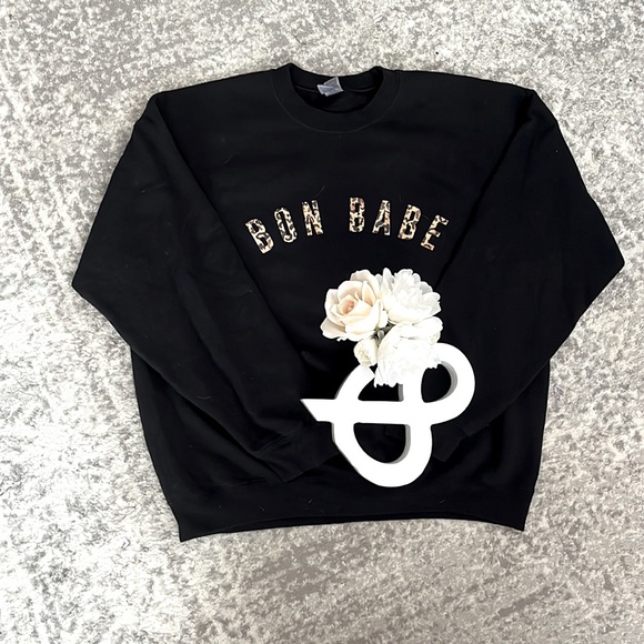 Crew Neck Bon Babe Sweater - Picture 1 of 2